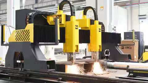 壹号娱乐双头龙门激光切割机